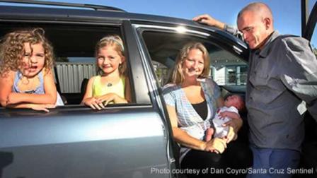 Monterey County paramedic delivers son in school parking lot on way to hospital