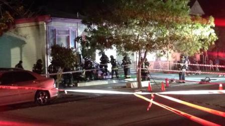 San Jose firefighters knock down a house fire