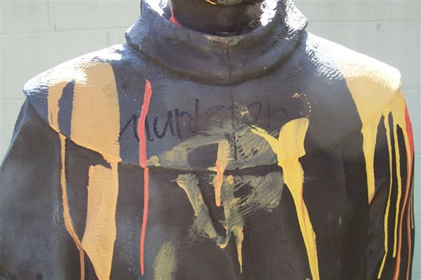 Police are investigating extensive vandalism...
