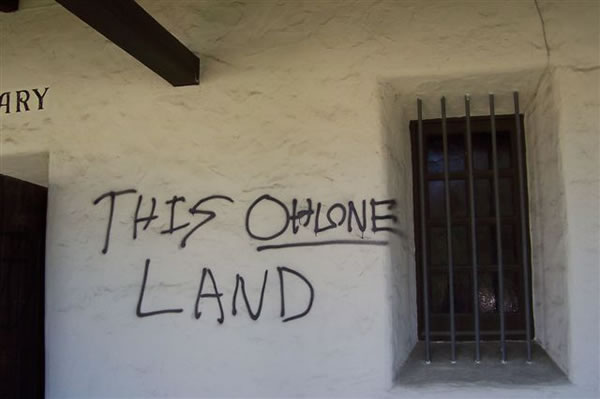 Police are investigating extensive vandalism...