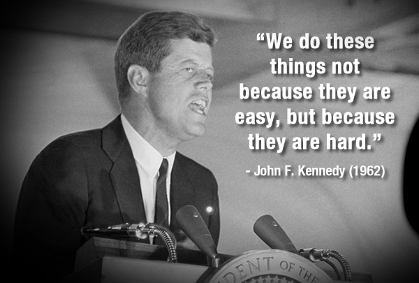 jfk quotes about space