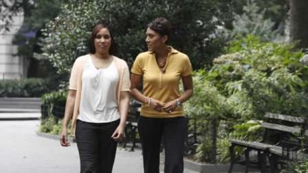 In this undated photo provided by ABC News, Robin Roberts, right, talks to Nafissatou Diallo, the alleged victim in the Dominique Strauss-Kahn assault case. Diallo told the network she never wanted to be in the public eye but had no choice, amid questions about her credibility. Lawyers for Strauss-Kahn told ABC that the interview was an unseemly circus designed to inflame public opinion. (AP Photo/ABC News, Heidi Gutman)