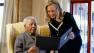 Secretary of State Hillary Clinton visited South African icon Nelson Mandela on Monday.
