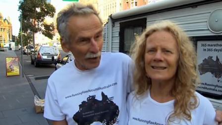 Grandparents make New Years resolution to run a marathon every day this year