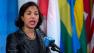 U.S. Ambassador Susan Rice speaks at a news conference after the U.N. Security Council held an emergency meeting on North Koreas nuclear test