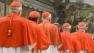 In this picture released by the Vatican newspaper LOsservatore Romano, Cardinals line up to take an oath of secrecy inside the Sistine Chapel at the Vatican, Tuesday, March 12, 2013, before the start the conclave to elect the 266th Roman Catholic pope. Cardinals from around the globe locked themselves inside the Sistine Chapel on Tuesday to choose a new leader for the worlds 1.2 billion Catholics and their troubled church, surrounded by Michelangelos imposing frescos imagining the beginning and the end of the world. (AP Photo/LOsservatore Romano, ho)