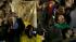 People smiling and waving after new pope is...