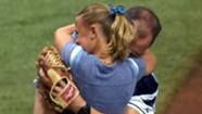 Soldier surprises daughter at Tampa Bay Rays game