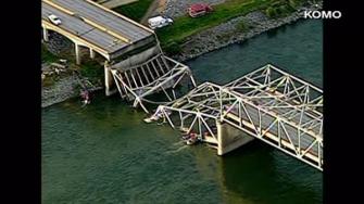 The Washington State Patrol says the I-5 bridge over the Skagit River has collapsed, dumping vehicles and people into the water.
