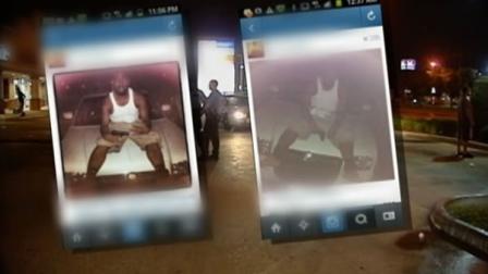 Houston police officers found two Instagram photos of a carjacking suspect posing on the stolen car while holding a gun.