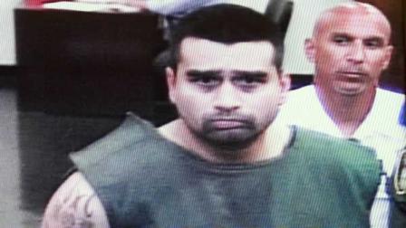 Derek Medina is arraigned via video by Judge Maria Elena Verde in bond court on Friday, Aug. 9, 2013, in Miami. Medina apparently posted a message on his Facebook page in which he confessed to killing his 26-year-old wife, Jennifer Alfonso, and moments later, a gruesome photo appeared on the page. Medina was charged with first-degree murder and ordered held without bond at his arraignment Friday. (AP Photo/The Miami Herald, Peter Andrew Bosch, Pool)