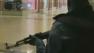 Soldier with a gun during standoff at Nairobi mall