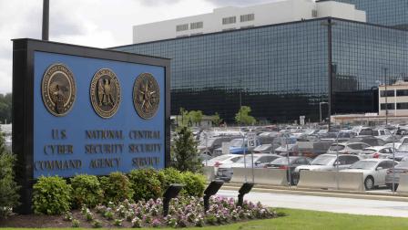 A sign stands outside the National Security Administration (NSA) campus in Fort Meade, Md., Thursday, June 6, 2013. (AP Photo/Patrick Semansky)