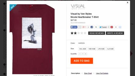 Racy t-shirt offered by Pac Sun clothing store.