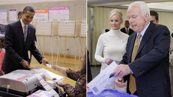 Both candidates are counting on a large turnout for Election Day. (AP)