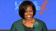 Michelle Obama launched a national campaign Tuesday to fight childhood obesity.