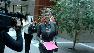Carly Fiorina walking out of the Santa Clara County Registrar of Voters Office