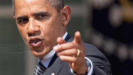 President Barack Obama gestures after a statement in the Rose Garden of the White House in Washington, Wednesday, Aug. 31, 2011, where he urged Congress to pass a federal highway bill. (AP Photo/Evan Vucci)