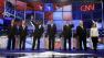 Republican presidential candidates, from left, Rick Santorum, Rep. Ron Paul, R-Texas, Herman Cain, Mitt Romney, Texas Gov. Rick Perry, Newt Gingrich and Rep. Michele Bachmann, R-Minn.