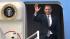 President Obama expected in SF today for... :: ident Barack Obama waves as he leaves Air Force One after landing at Los Angeles International Airport Monday, Oct. 24, 2011, Los Angeles. (AP Photo/Reed Saxon)
