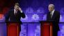 Republican presidential candidate Texas Gov. Rick Perry points his head as he speaks during a Republican Presidential Debate at Oakland University in Auburn Hills, Mich., Wednesday, Nov. 9, 2011.