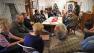 People voting during the Iowa caucus
