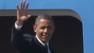 President Obama waves at SFO