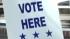 Vote Here sign