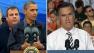 President Obama and Mitt Romney