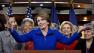 House Minority Leader Nancy Pelosi of Calif., accompanied by women House Democrats, gestures during a news conference on Capitol Hill in Washington, Wednesday, Nov. 14, 2012.