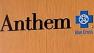 Anthem Blue Cross logo on a door