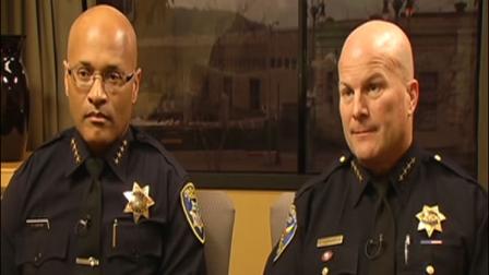 San Francisco Police Chief Greg Suhr and Oakland Police Chief Howard Jordan