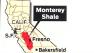 map of Californias Monterey Shale fracking