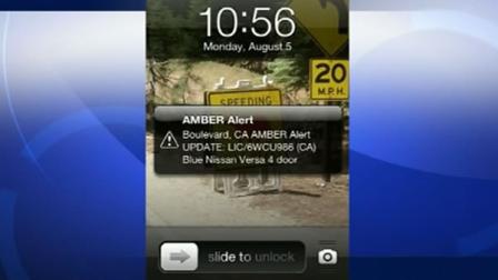 AMBER Alert on cellphone