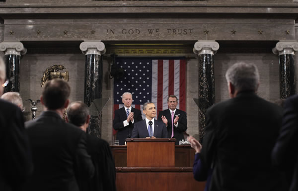 President Barack Obama delivers his State of the...