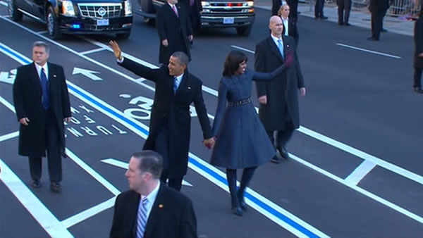 President Barack Obama, and first lady Michelle...