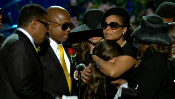 Image from the Michael Jackson Public Memorial Service