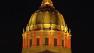 San Francisco City Hall lit up in 49ers colors