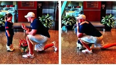 Houston Texans star defensive lineman, J.J. Watt surprises a young fan with a candy ring; granting her wish following a viral video.