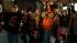 Thousands of SF Giants fans line up for Fan... :: Giants fans cheer in front of AT&T Park for Fan Fest