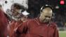 Stanford head coach David Shaw, right, walks the sidelines in front of quarterback Andrew Luck, left, against Oregon in the fourth quarter of an NCAA college football game in Stanford, Calif., Saturday, Nov. 12, 2011. (AP Photo/Paul Sakuma)
