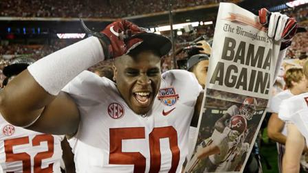 Alabama defensive lineman Alphonse Taylor