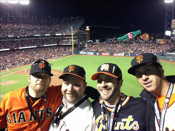 Giants fans at 2012 World Series, Game 1....