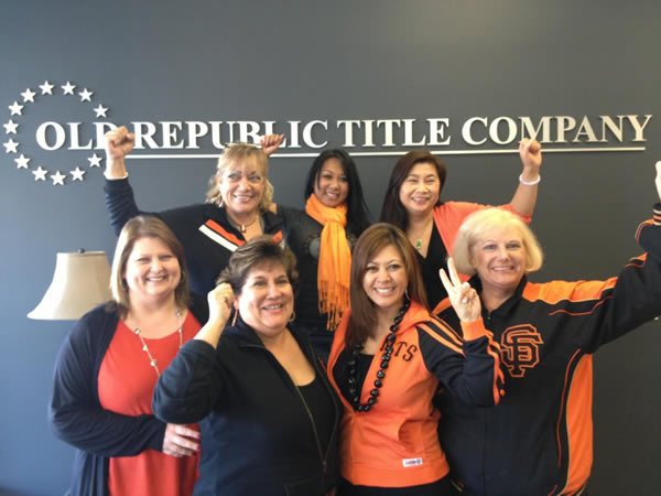 We at Old Republic Title/San Bruno have Giants...