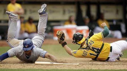 Oakland Athletics catcher George Kottaras
