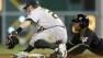 Pittsburgh Pirates Starling Marte steals second before Oakland Athletics second baseman Eric Sogard