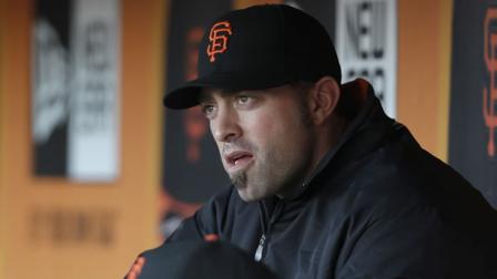 San Francisco Giants pitcher Jeremy Affeldt against the Washington Nationals during a baseball game in San Francisco, Tuesday, May 21, 2013. (AP Photo/Jeff Chiu)