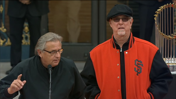 SF Giants World Series celebration at Civic Center Plaza