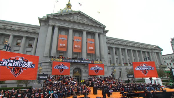SF Giants World Series celebration at Civic...