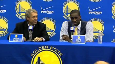Golden State Warriors draft pick Udoh meets with local media